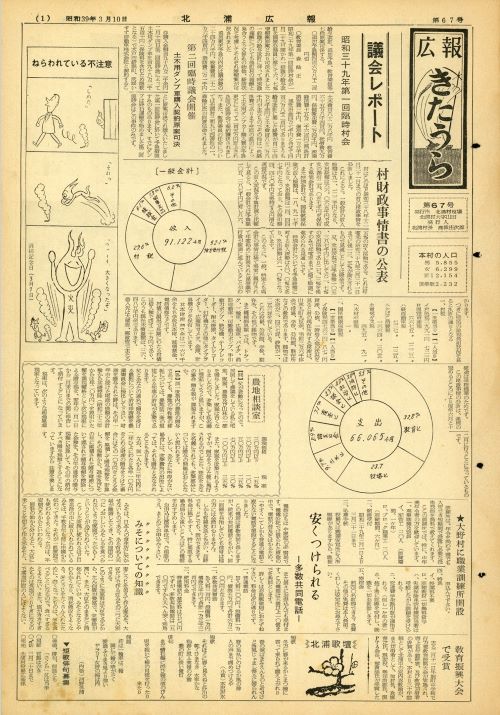 広報きたうら 第67号(昭和39年3月)の表紙
