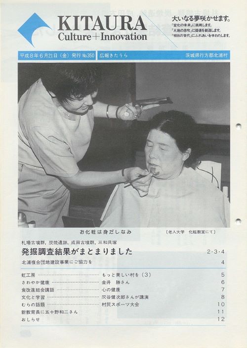 広報きたうら 第350号(平成8年6月)の表紙