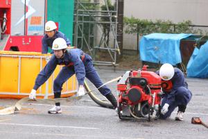 小型ポンプ操法