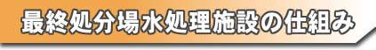 最終処分場水処理施設の仕組み