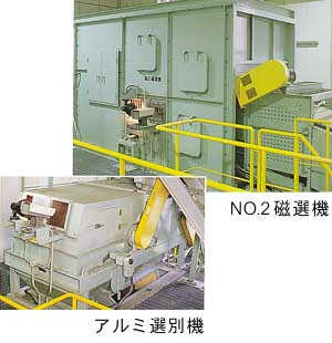 アルミ選別機・No2磁選機