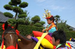 今年の稚児は永峯凜冬くん