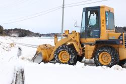 除雪中