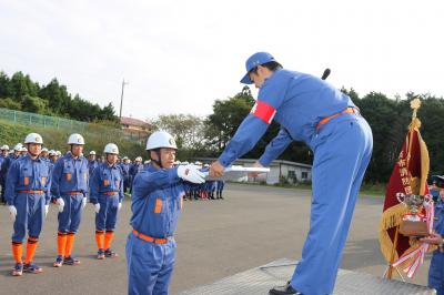 操法大会表彰状授与