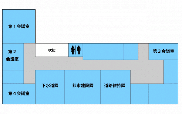 H28玉造庁舎2階フロアー