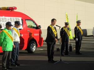 20171213年末交通事故防止街頭キャンペーン挨拶