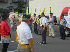 夏の交通事故防止県民運動行方市街頭キャンペーン(1)