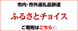 クリックするとふるさとチョイスのページに飛びます(返礼品辞退)