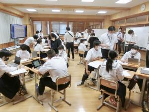 令和4年度行方市学力向上授業研究会(北浦中学校)