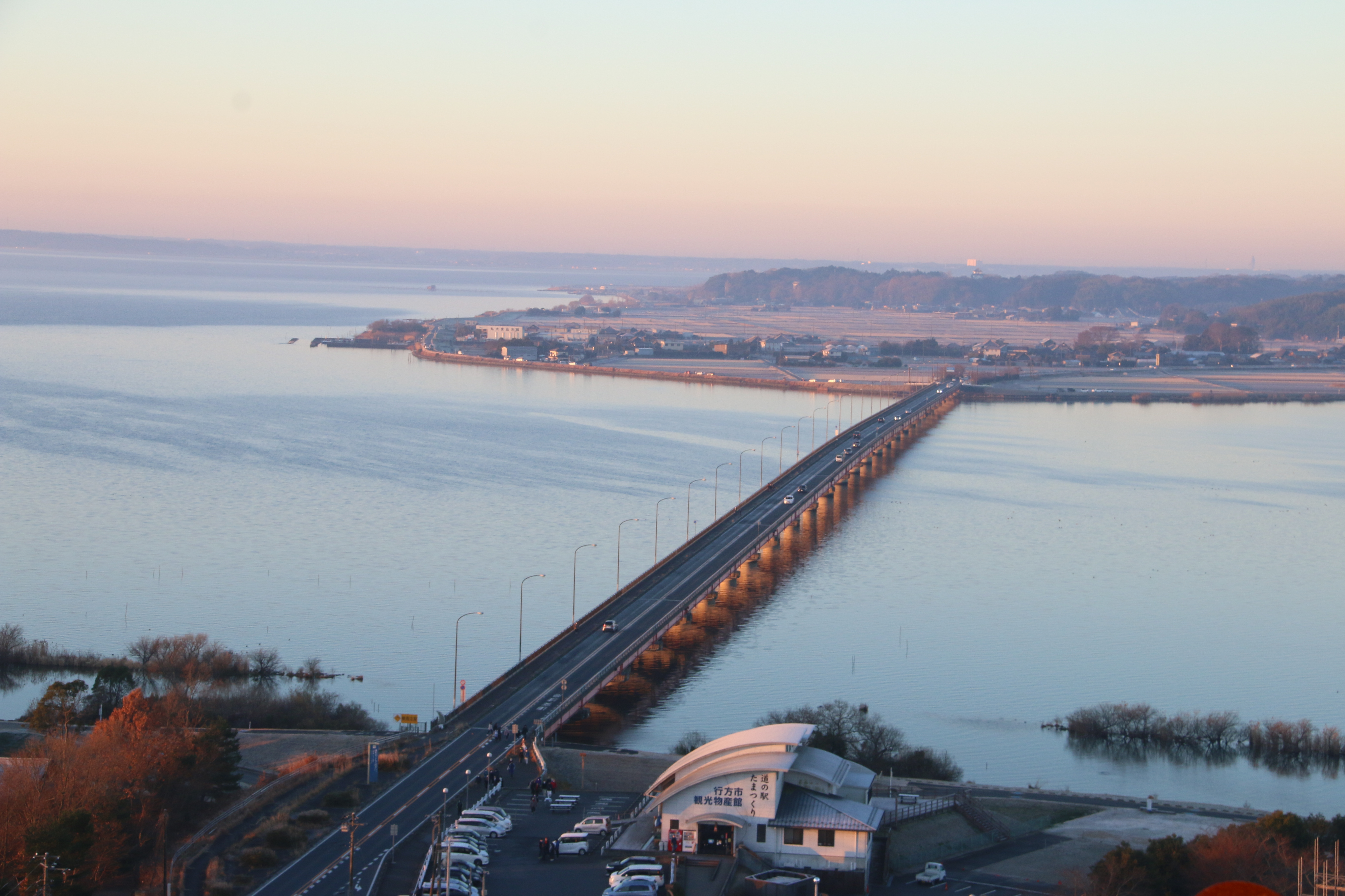 2023初日の出　霞ヶ浦大橋