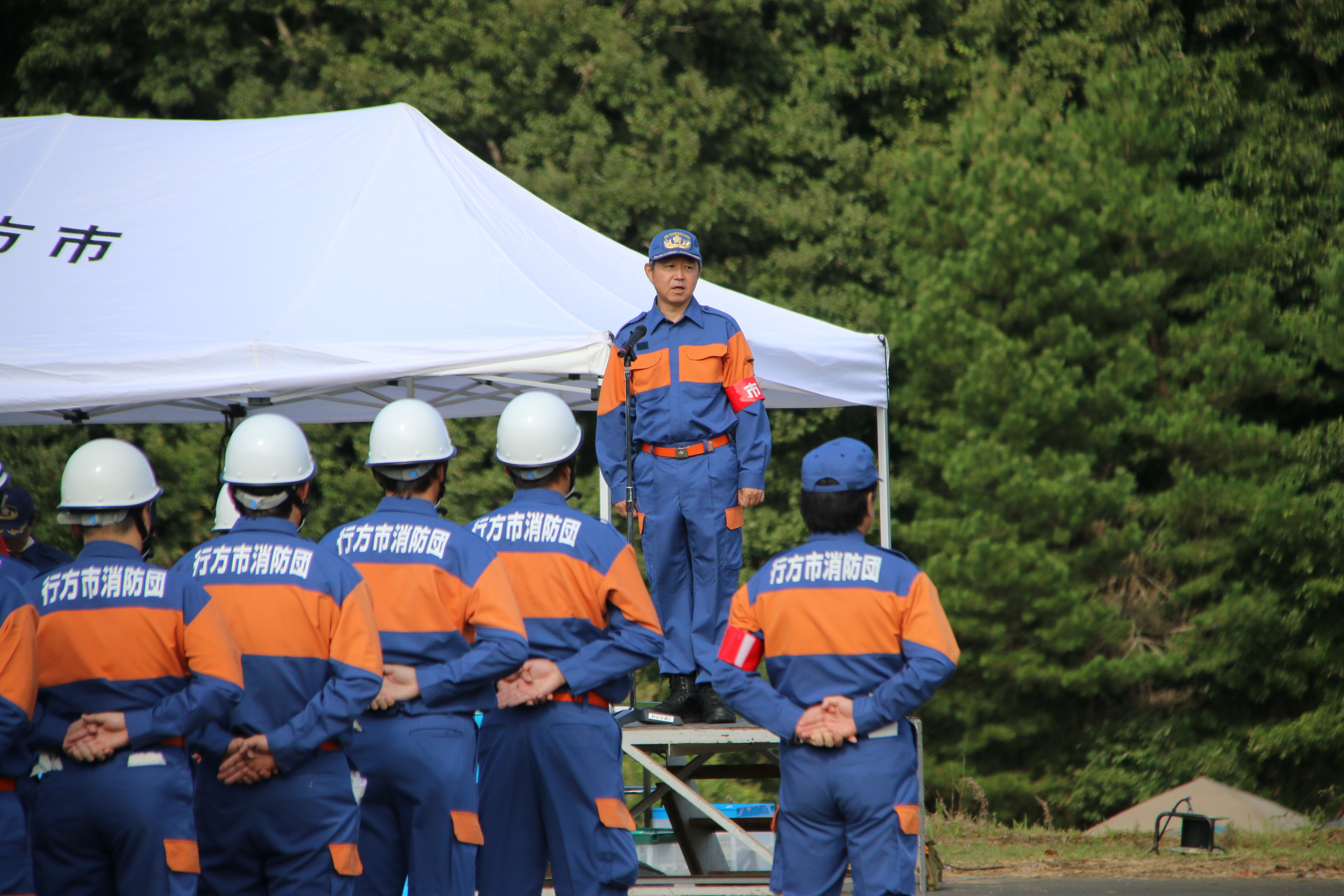 操法大会の競技風景です。