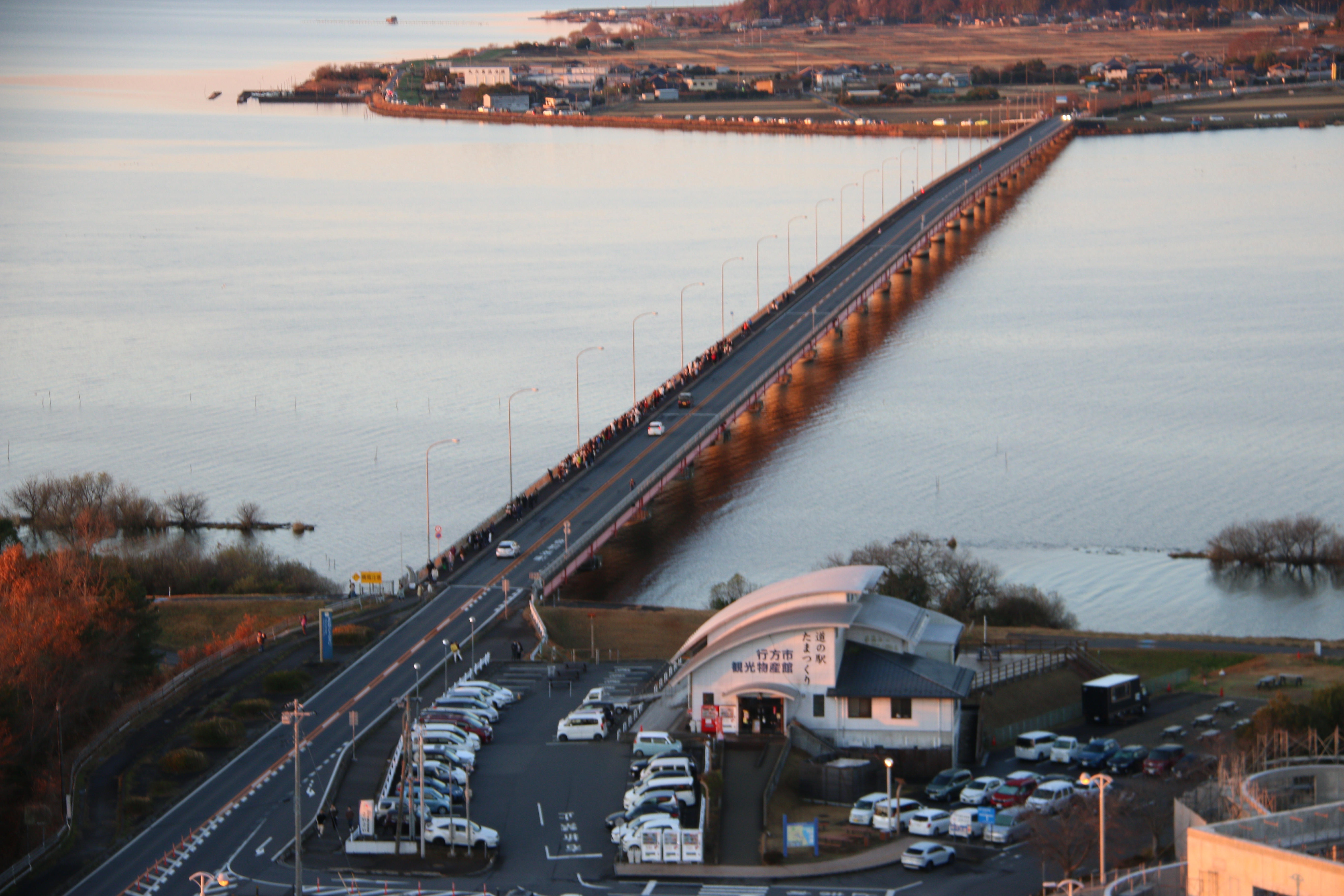 2023初日の出　霞ヶ浦大橋