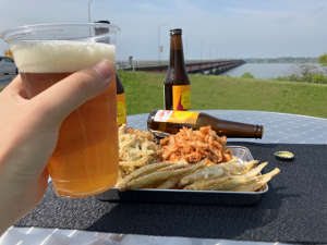 漁師市ビールと天ぷら