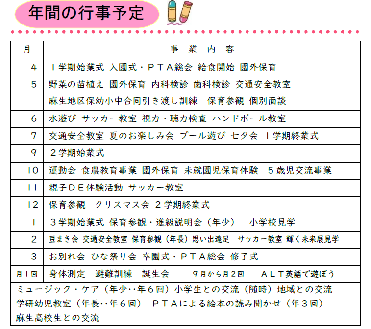 R7　麻生幼　行事予定