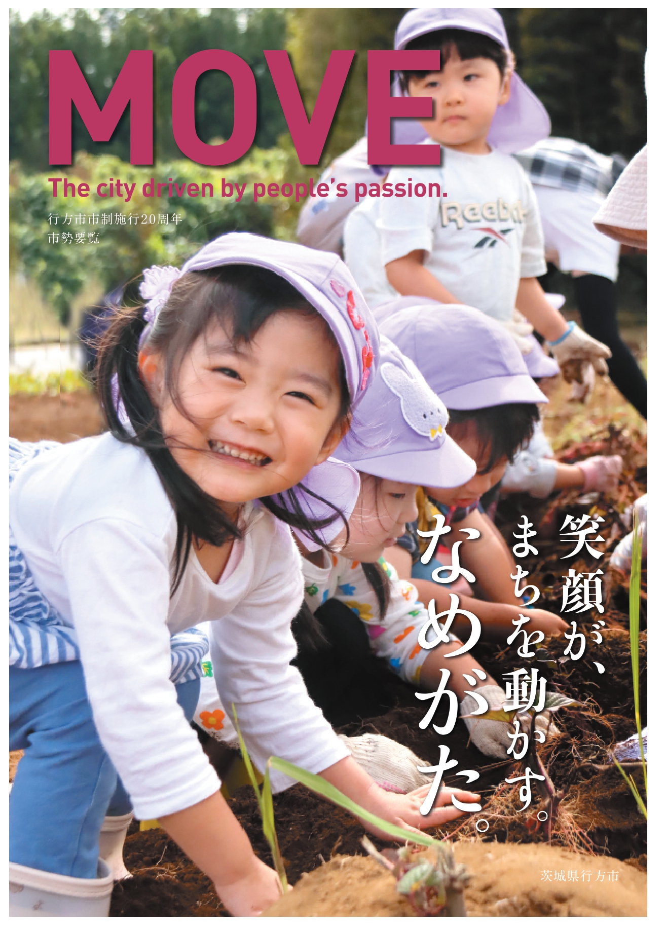 行方市市制施行20周年市勢要覧表紙